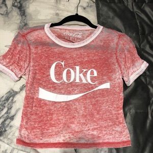 Red Coke crop top